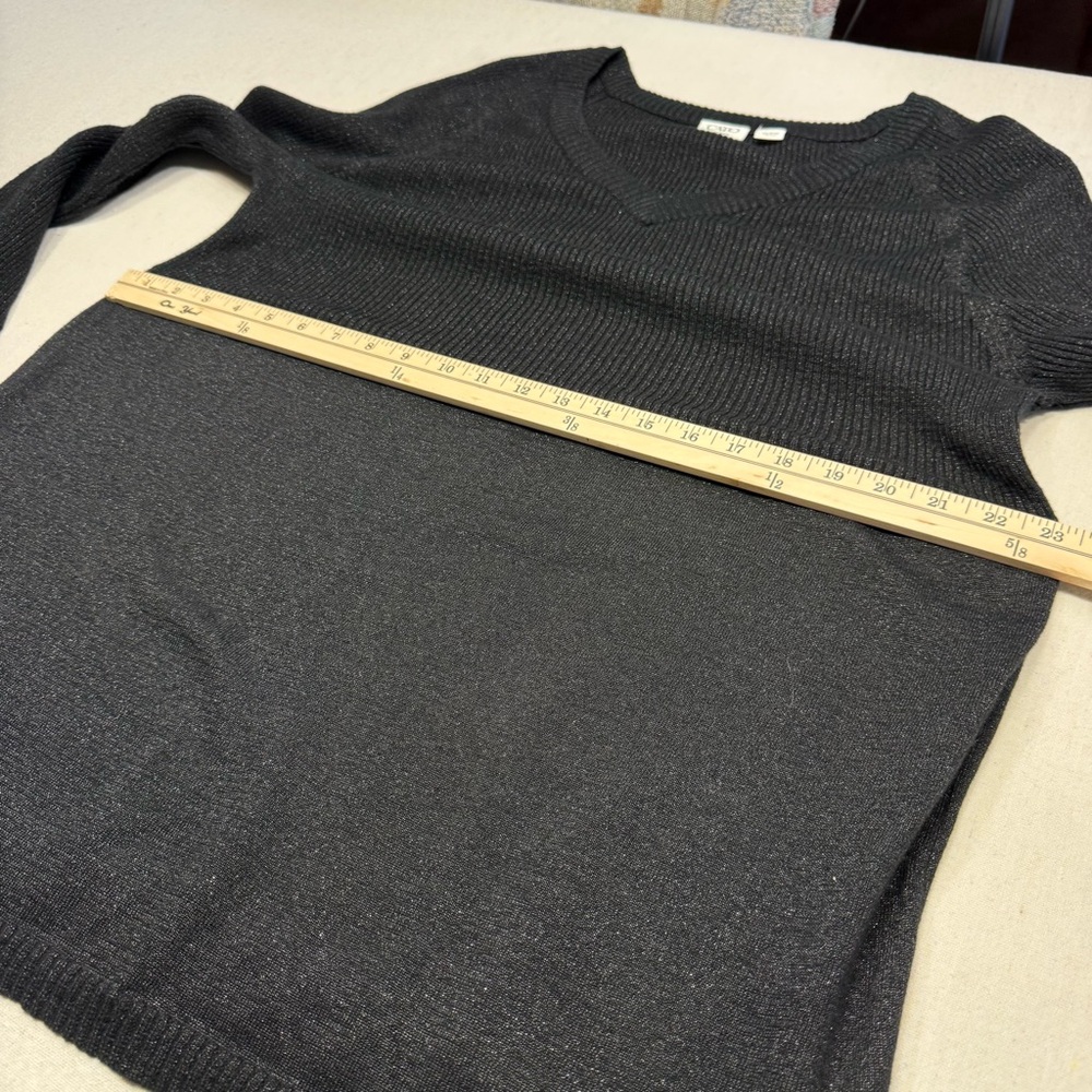 Cato Woman Black Ribbed Sweater - Size 22/24W - Picture 14 of 16